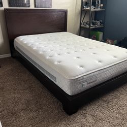 Full size Bed frame w/mattress optional