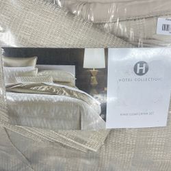 HOTEL COLLECTION KING COMFORTER SET, Champagne