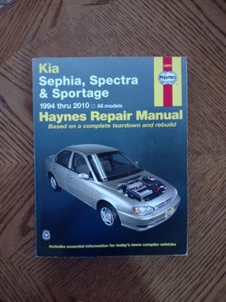 Haynes KIA repair manual
