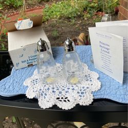 Princess House Crystal  Salt & Pepper Shakers
