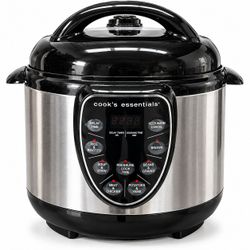 Cook's Essentials EPC-418 Digital Electric Pressure Cooker Stainless Steel Black