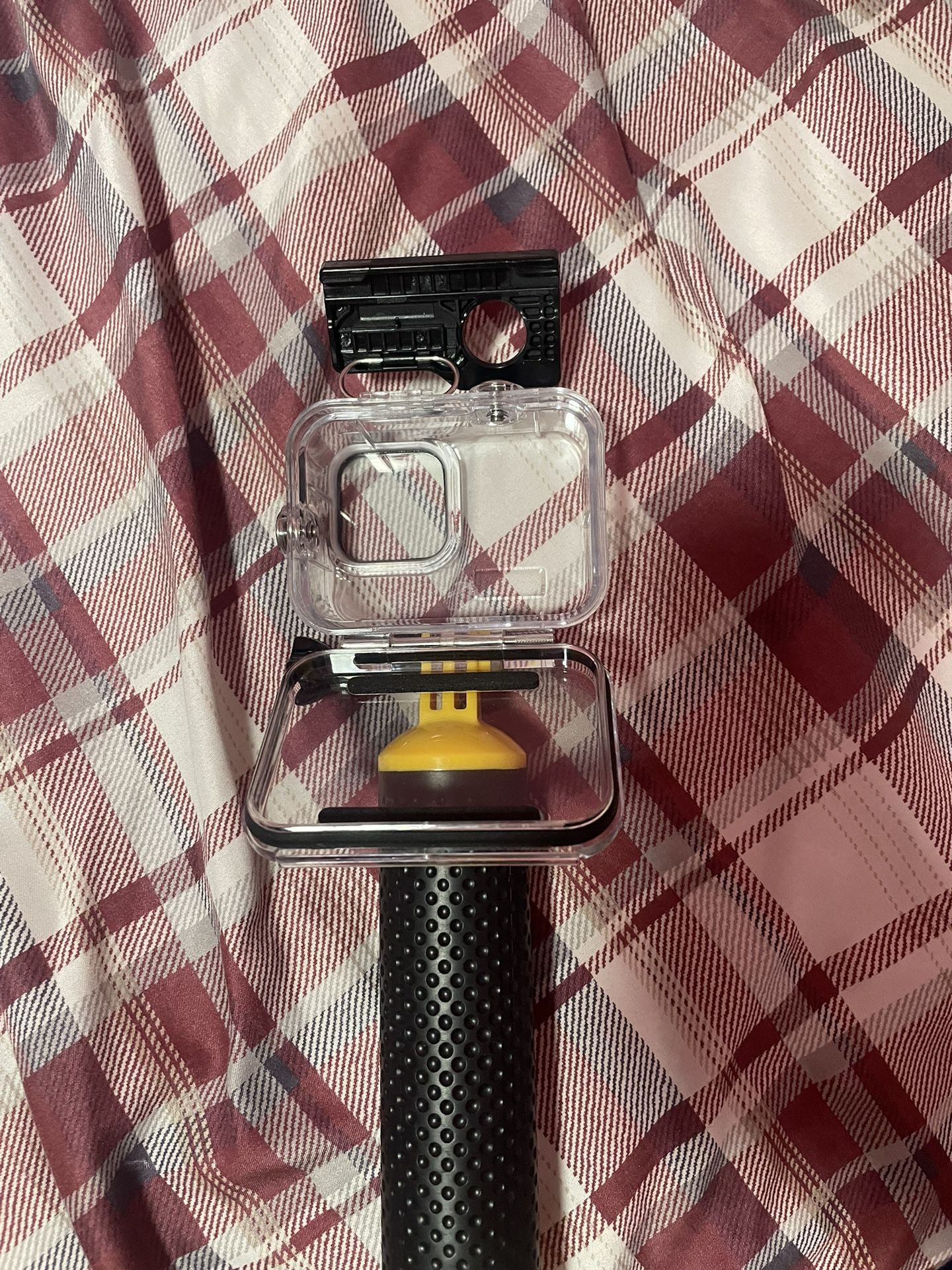 Water Proof Case and Stick for GoPro Camera.