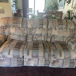 Double Recliner Couch 90 In. Wide