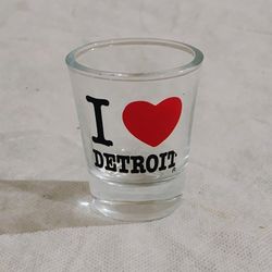 I Love Detroit Shot Glass 