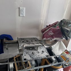 MK 101 Tile Saw With Stand Works Good! 