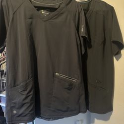 2XL Grey Women’s Scrub Tops