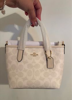 Coach Signature Canvas Mini Tote Bag