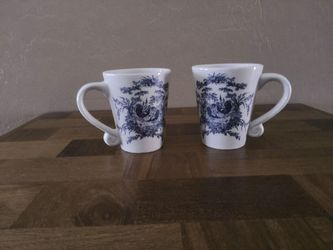 Pair Of California Pantry Ceramic Mugs