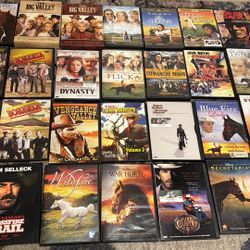Collection Of 63 Western Titles - Horse DVDs movies 