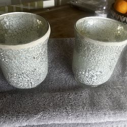 Silver Gilttery Vases