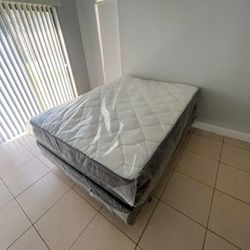 QUEEN SIZE MATTRESSES PILLOW TOP WITH BOX SPRING FREE BOX NEW QUEEN 