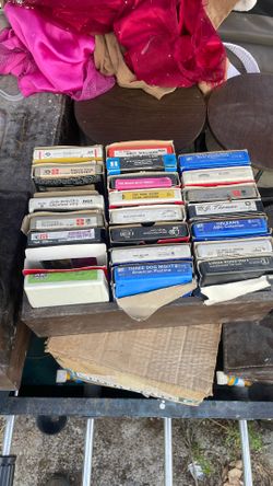 Eight track cassettes tapes