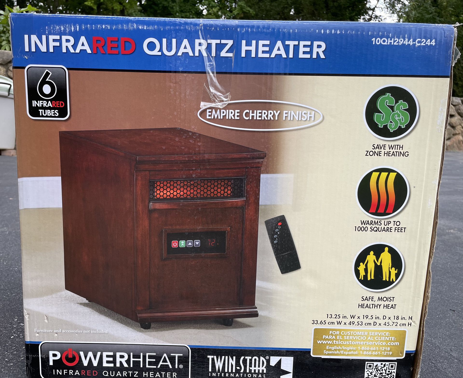 Infrared Quartz Space Heater