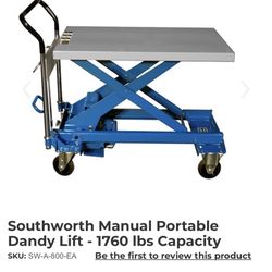 Scissor Lift Cart 1760lbs 