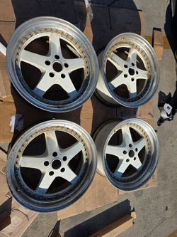 (4) Jdm Wheels 19 x 8.5 ET30 Work Equip-05 Style 5x114.3 Set