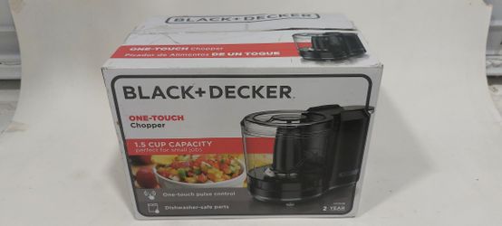 Black + Decker 1.5-Cup Electric Mini Food Chopper One Touch Dishwasher Safe