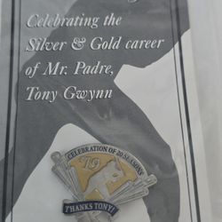 Tony Gwynn San Diego Padres "Celebration of 20 Seasons" Lapel Pin #19