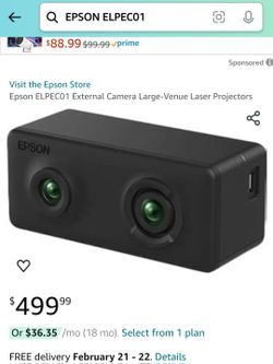 Epson ELPEC01 External Camera Large-Venue Laser Projectors