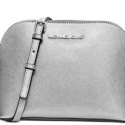 Michael Kors Silver Crossbody Bag 