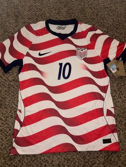 New SZ Medium Christian Pulisic Nike USMNT 2026 Home Match Authentic Jersey