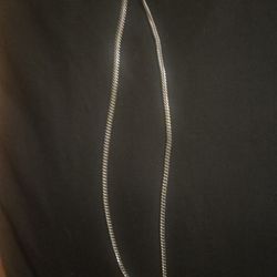 Brand New 24 Inch White Gold Plated Sterling Silver Figuro Chain