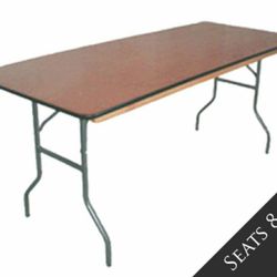 8ft Wooden Tables