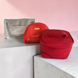 Shiseido Cosmetic Makeup Pouch Bag Lot of 3 NWOT
