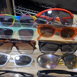 Multiple Sun Glasses, Sunglasses, Ray Bans, Carrera, Oakley, Nike, Maui Jim, Gucci And Much More 
