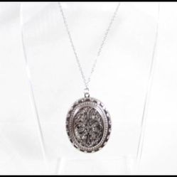 Vintage 1970s Filigree Large Charm on New Necklace