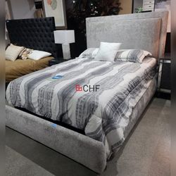 Queen Size Bed Frame With Storage Drawer - Mattress Sold Separately