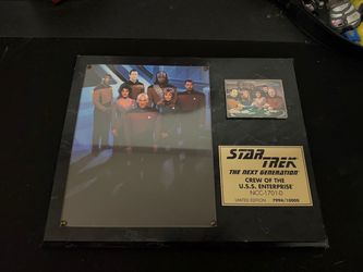Star Trek TNG Crew Limited Edition Plaque