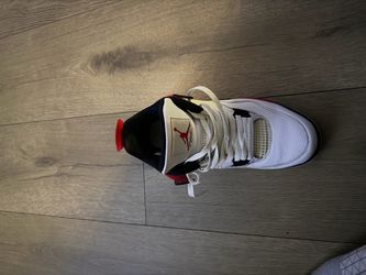 Air Jordan 4 White Red Black Sneaker