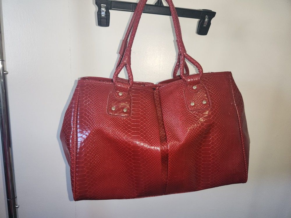 Vintage Elizabeth Arden Red Tote Bag