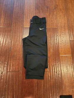 Used all black nike baseball pants youth xl
