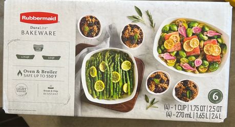 Brand New Never Opened Rubbermaid DuraLite Bakeware 6-Piece Set
