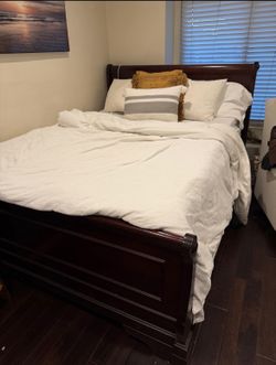 Queen Bed, Box Spring and Head Board