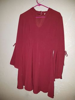 Burgundy dress