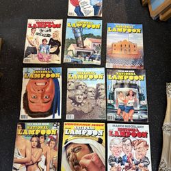 Lot of 10 National Lampoon Magazines From 1980