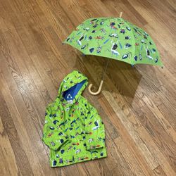 Hatley Raincoat & Umbrella Set