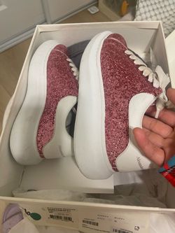 Alexander McQueen Oversized Glitter Sneakers