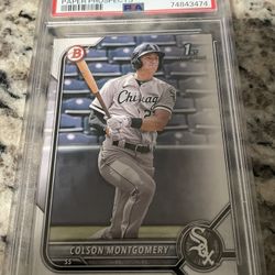 2022 1st Bowman Prospects #BP71 Colton Montgomery PSA 9 Mint 