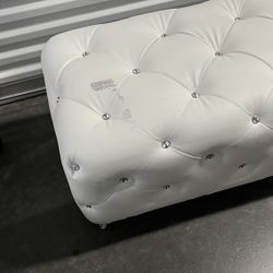 White Bedroom Bench 