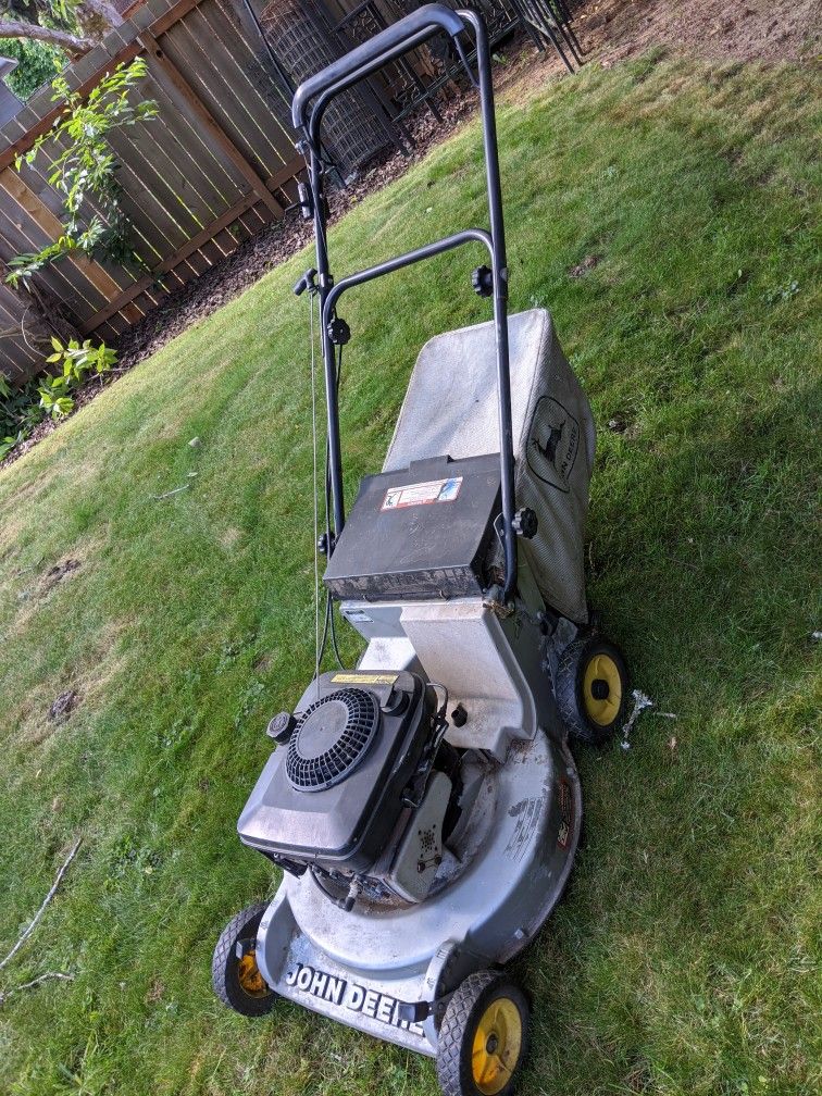 John Deere 14PZ.push Lawn Mower with Rear Bag Lawnmower