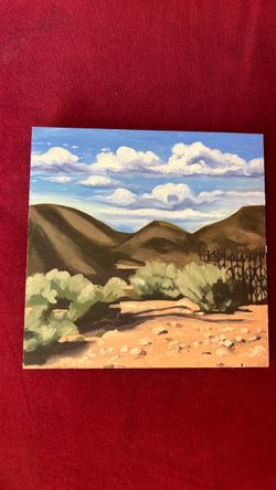 Original Oil Painting on wood 6”x6”