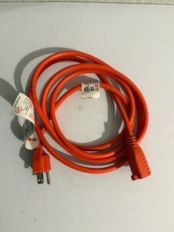 Extension Cord 8Ft Power Cord Electrical  Indoor Outdoor 3-Prong Plug