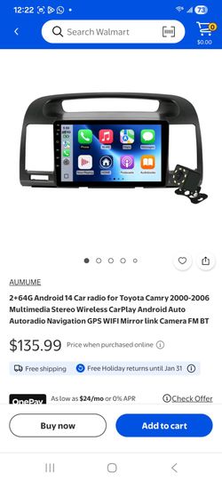 2+64G Android 14 Car radio for Tovota Camrv 2000-2006 Multimedia Stereo Wireless CarPlav Android Auto Autoradio Navigation