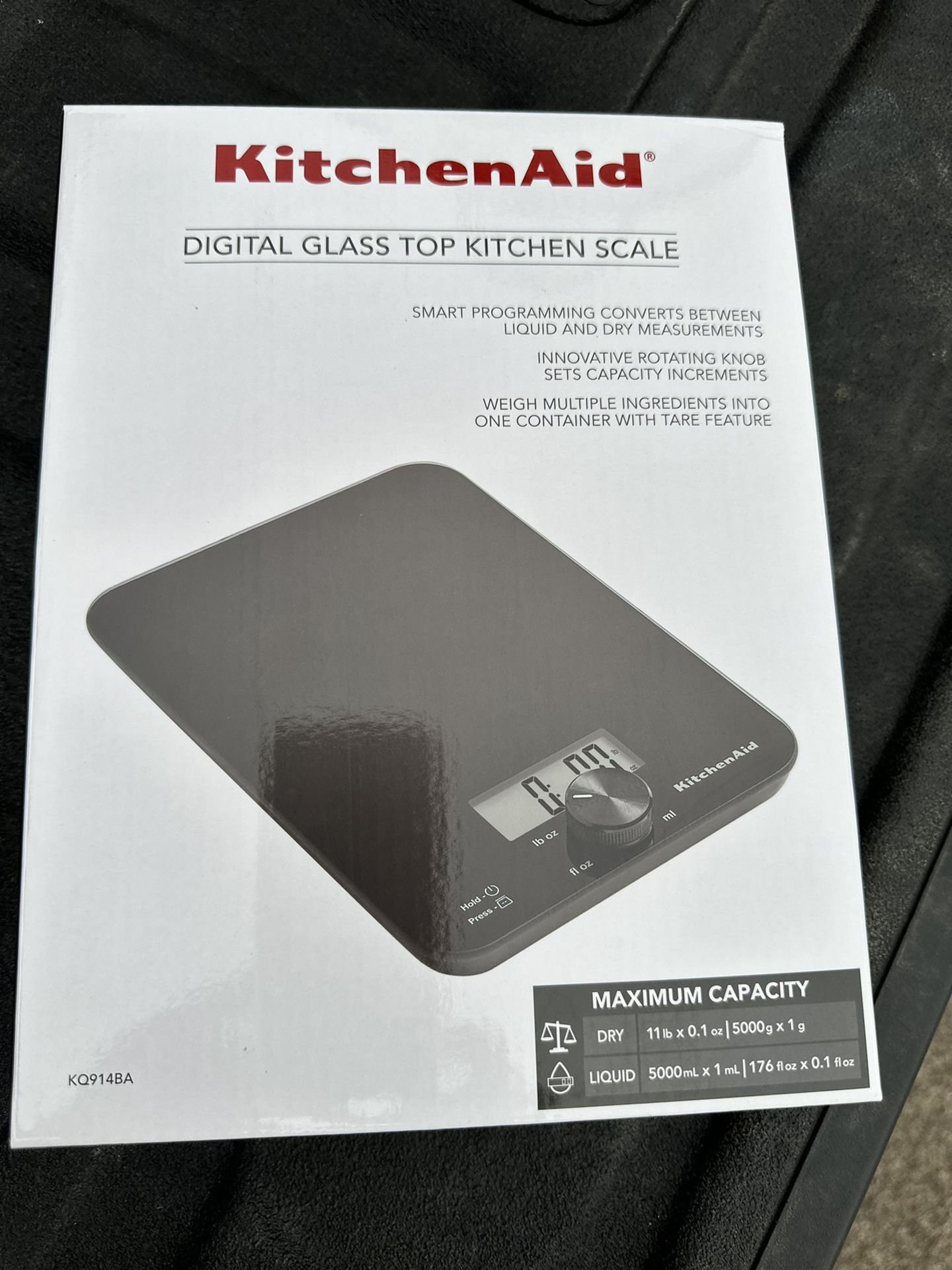 New KitchenAid 11lb Glass surface kitchen scale for Sale in Houston, TX -  OfferUp