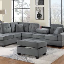 Sectional Sofa With Ottoman Storage