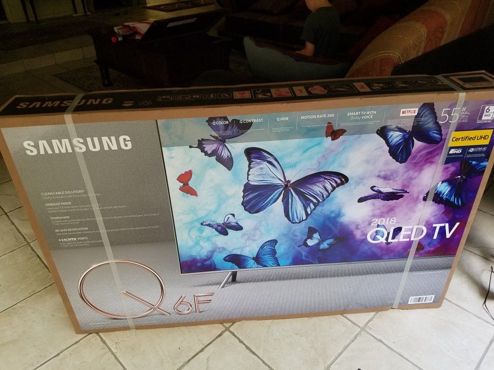 Samsung Q6F QLED Smart TV w/Bixby QN55Q6FNAF
