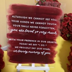 Wedding Item For Deceased Loved Ones